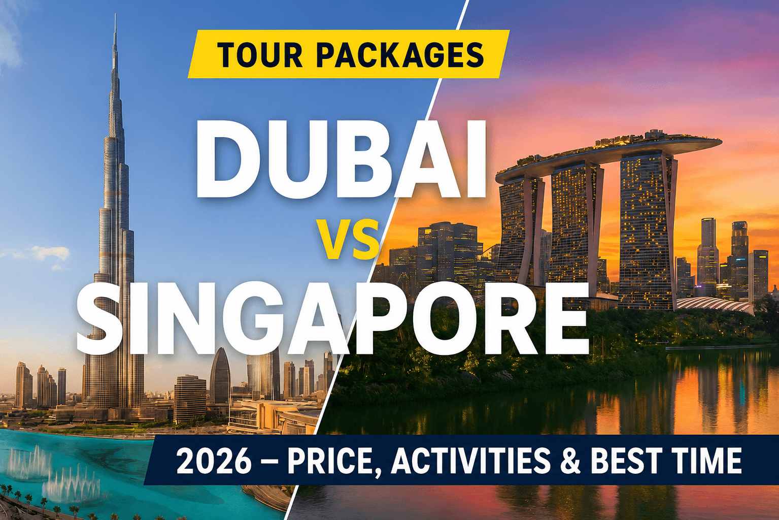 Dubai vs Singapore tour packages