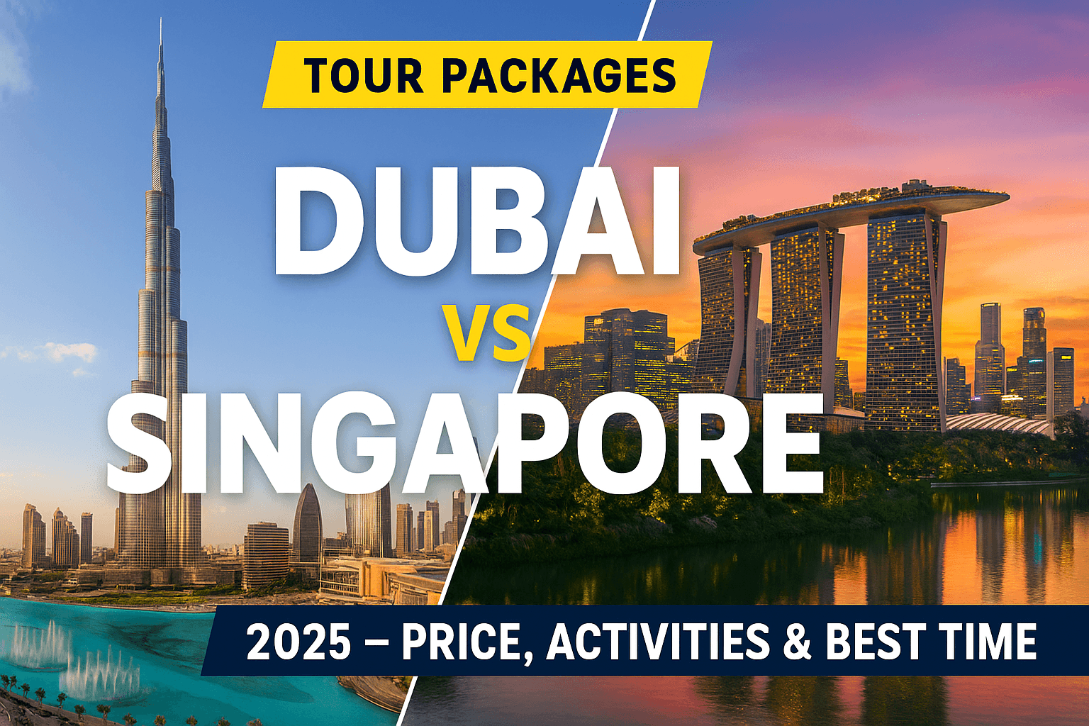 Dubai vs Singapore tour packages
