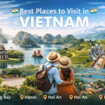 Best places to visit in Vietnam including Ha Long Bay, Hanoi, Da Nang, Hoi An and beautiful landscapes.